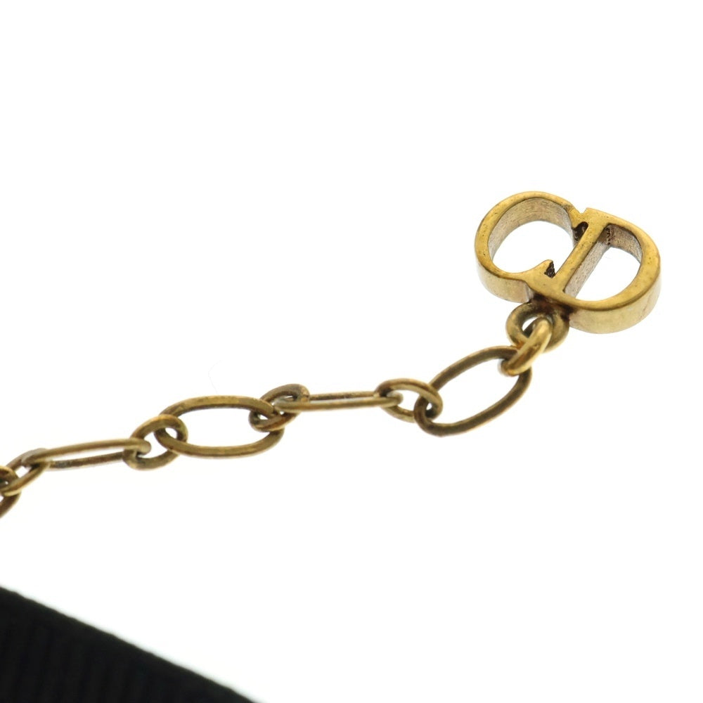 Christian Dior(クリスチャンディオール) J'A DIOR ジャディオール ロゴチョーカー ネックレス N0681ADRMT ゴールド/ブラック レディース
