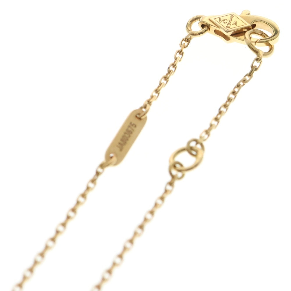 Van Cleef & Arpels(ヴァンクリーフアンドアーペル) スウィート アルハンブラ ペンダント ネックレス K18 ローズゴールド/レッド カーネリアン VCARN59M00