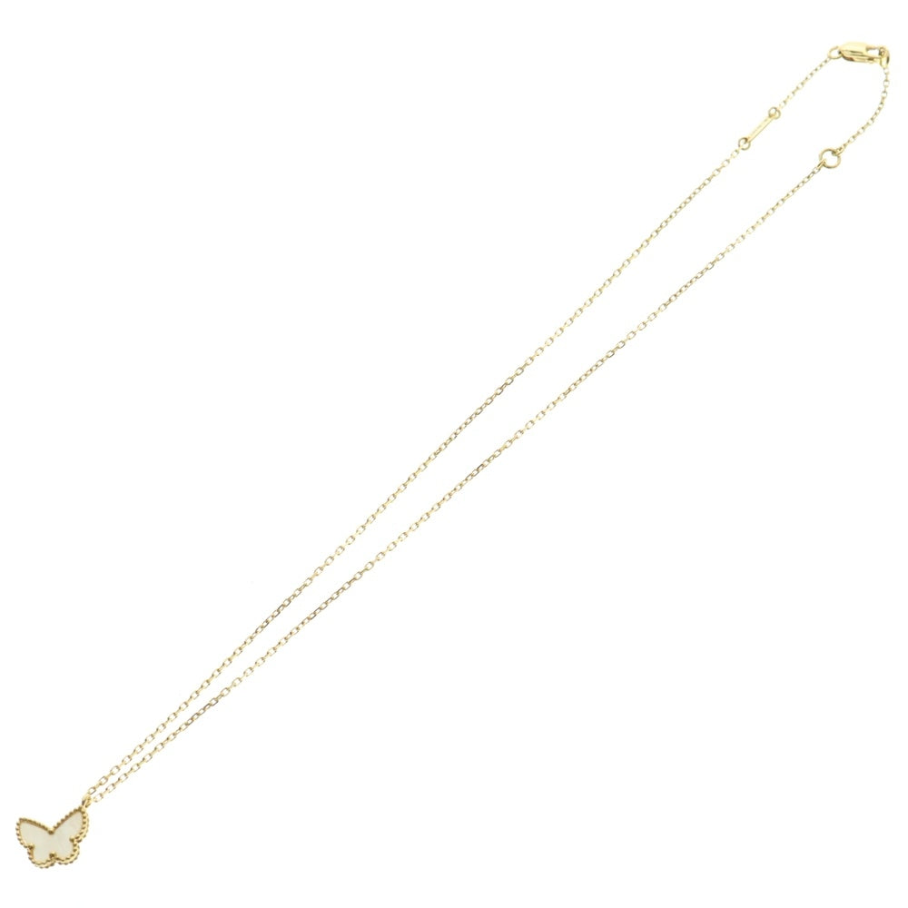 Van Cleef & Arpels(ヴァンクリーフアンドアーペル) スウィート アルハンブラ パピヨン ペンダント ネックレス 18K イエローゴールド/ホワイト VCARF69300