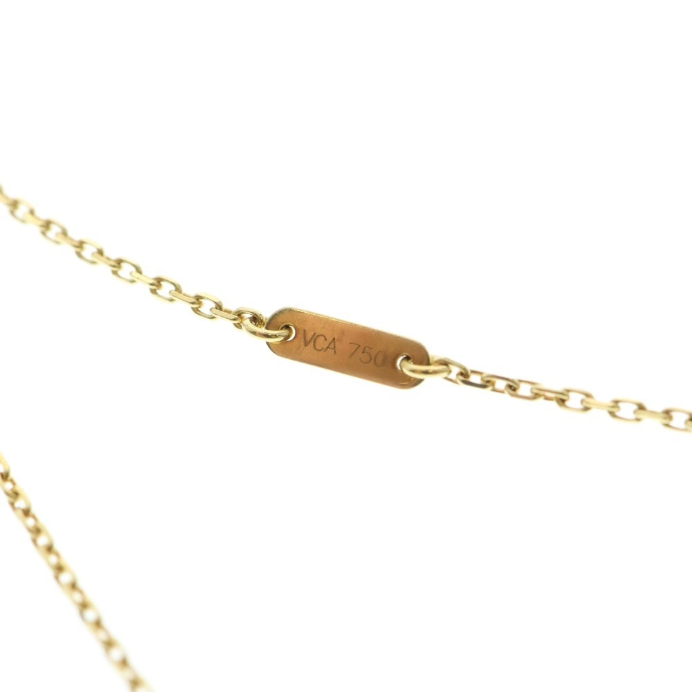Van Cleef & Arpels(ヴァンクリーフアンドアーペル) スウィート アルハンブラ パピヨン ペンダント ネックレス 18K イエローゴールド/ホワイト VCARF69300