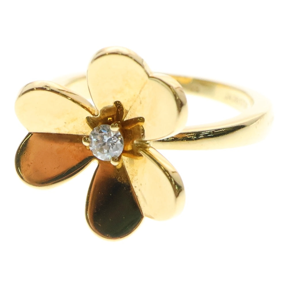 Van Cleef & Arpels(ヴァンクリーフアンドアーペル) フリヴォル スモール 1Pダイヤ フラワーリング ゴールド VCARP2DS49