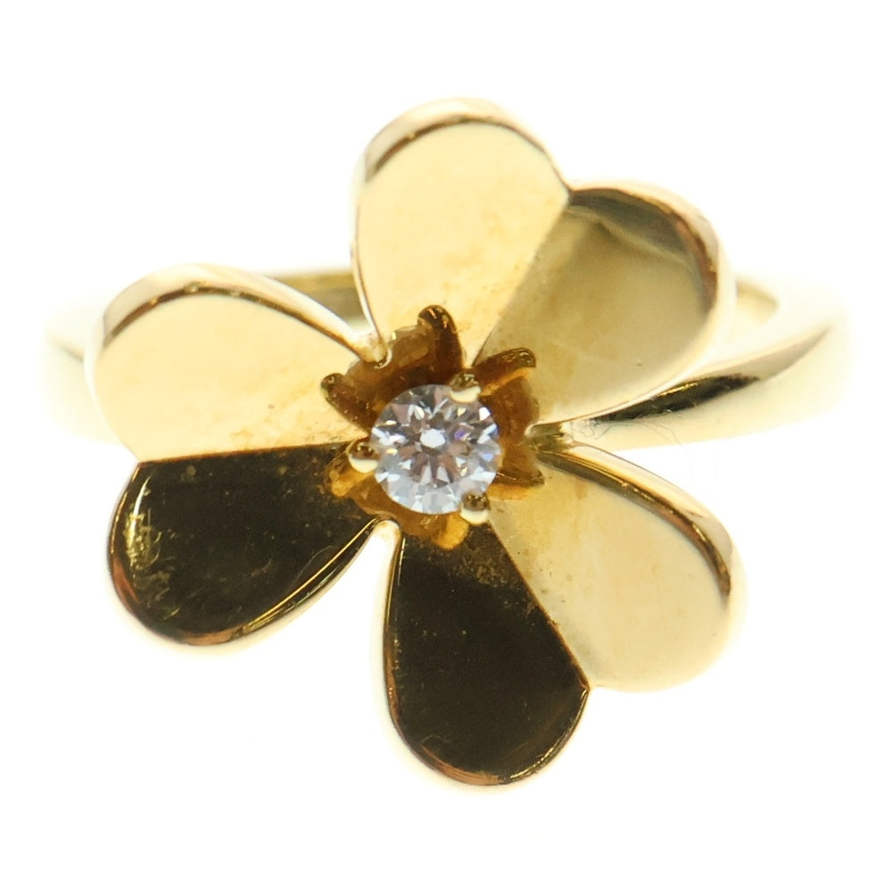 Van Cleef & Arpels(ヴァンクリーフアンドアーペル) フリヴォル スモール 1Pダイヤ フラワーリング ゴールド VCARP2DS49