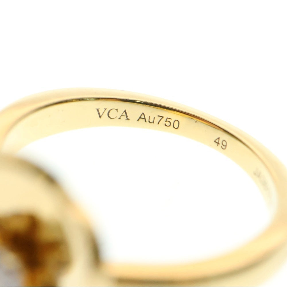 Van Cleef & Arpels(ヴァンクリーフアンドアーペル) フリヴォル スモール 1Pダイヤ フラワーリング ゴールド VCARP2DS49