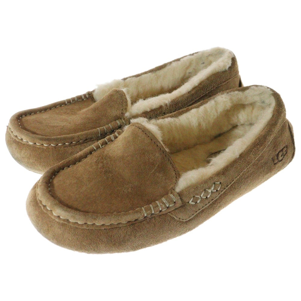UGG(アグ) ANSLEY アンスレー モカシン ボアムートンシューズ F19819B US6/23cm ブラウン レディース