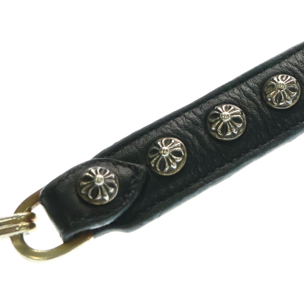 CHROME HEARTS(クロムハーツ) THE NIGHT Cross Chain Leather Hand Bag ザ ナイト クロス チェーン装飾 レザーハンドバッグ ブラック/シルバー レディース