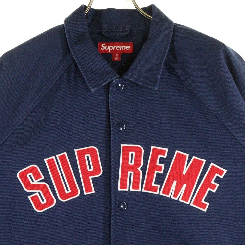 SUPREME(シュプリーム) 24SS ARC Denim Coaches Jacket ロゴデニムコーチジャケット ネイビー