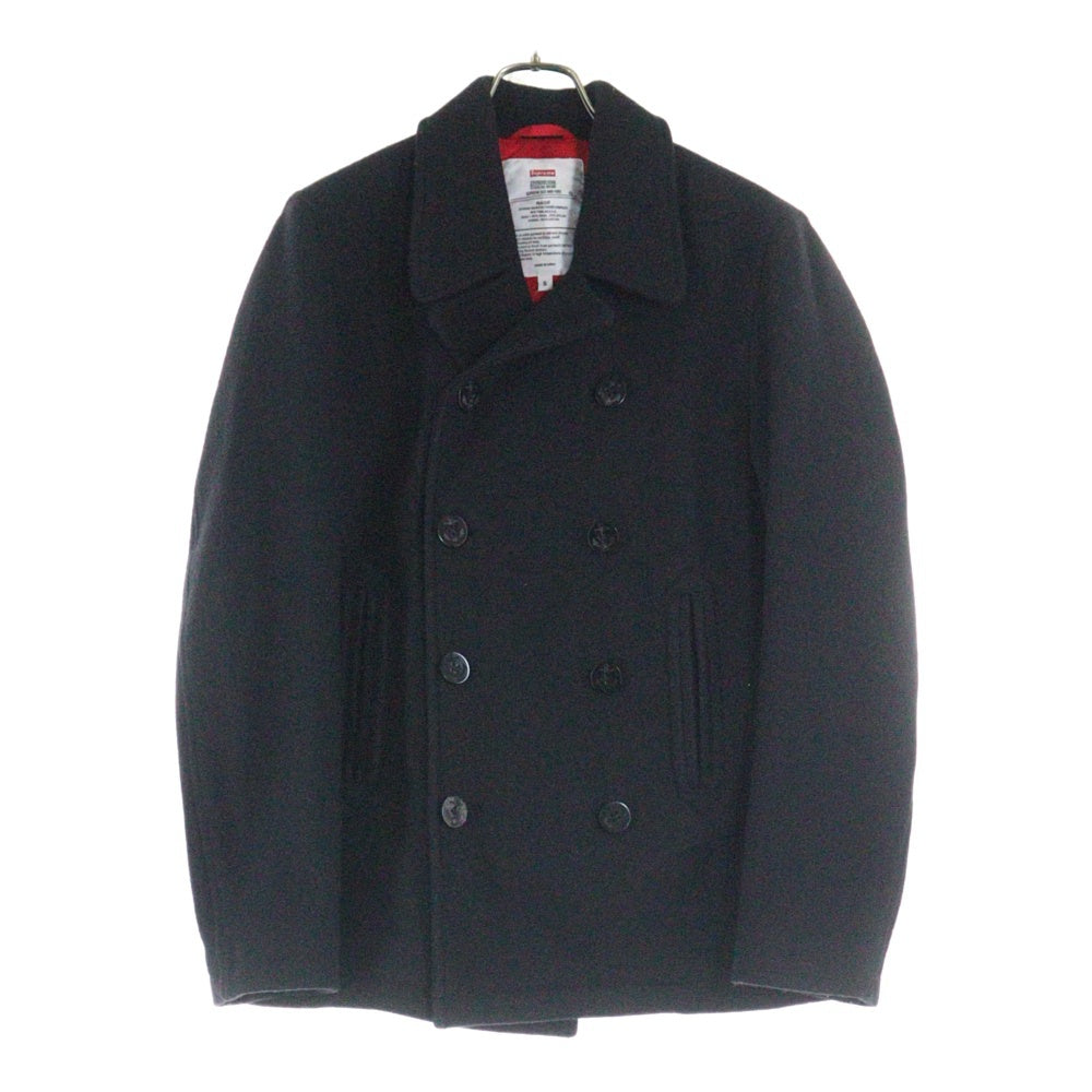 SUPREME(シュプリーム) 09AW Wool Pea Coat ウールピーコート ジャケット ブラック
