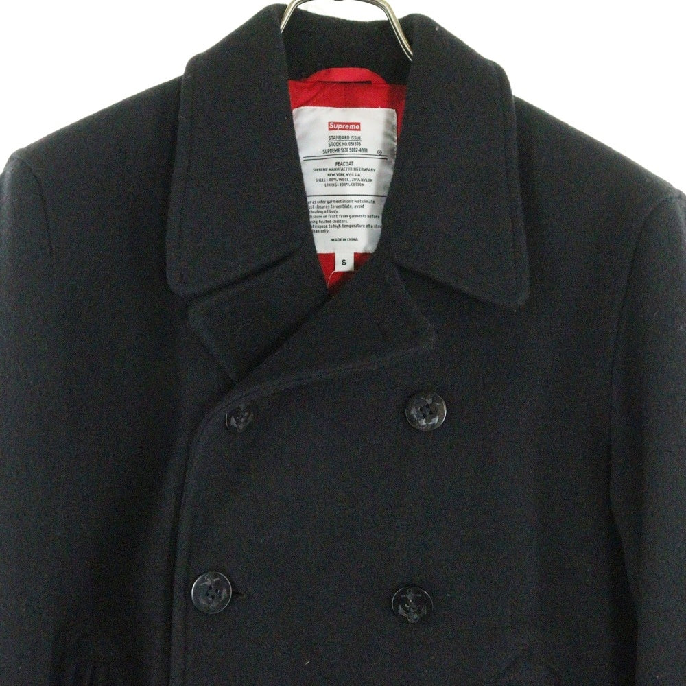 SUPREME(シュプリーム) 09AW Wool Pea Coat ウールピーコート ジャケット ブラック