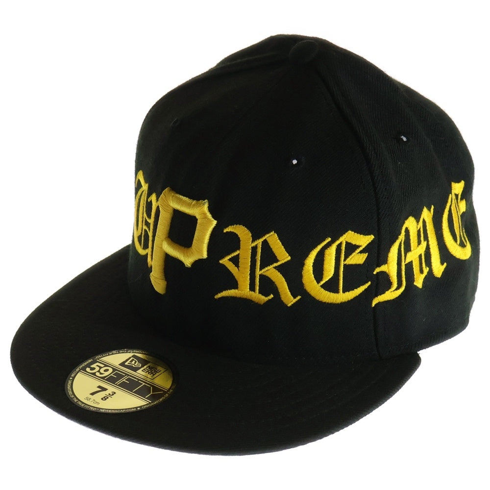 SUPREME(シュプリーム) 07SS×New Era Harlem Custom Cap ニューエラ ハーレムカスタム ベースボールキャップ ピッツバーグ・パイレーツ 帽子 ブラック/イエロー