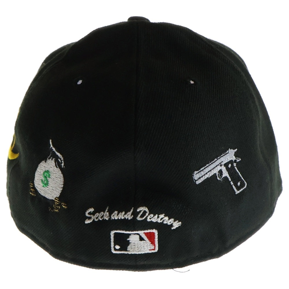 SUPREME(シュプリーム) 07SS×New Era Harlem Custom Cap ニューエラ ハーレムカスタム ベースボールキャップ ピッツバーグ・パイレーツ 帽子 ブラック/イエロー