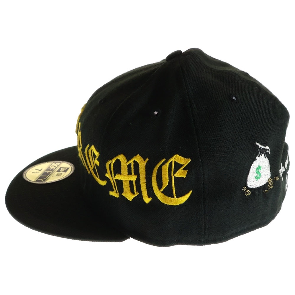 SUPREME(シュプリーム) 07SS×New Era Harlem Custom Cap ニューエラ ハーレムカスタム ベースボールキャップ ピッツバーグ・パイレーツ 帽子 ブラック/イエロー