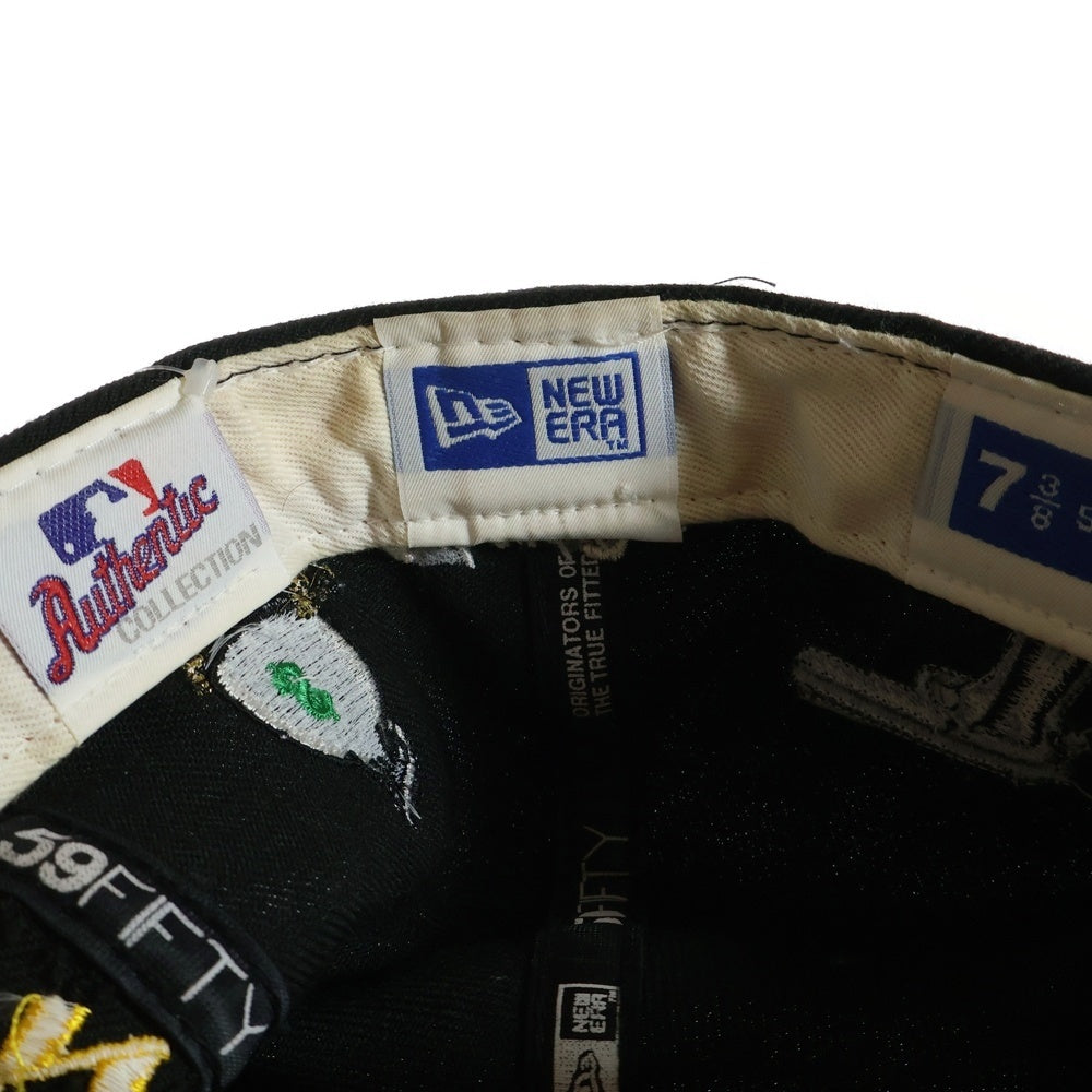 SUPREME(シュプリーム) 07SS×New Era Harlem Custom Cap ニューエラ ハーレムカスタム ベースボールキャップ ピッツバーグ・パイレーツ 帽子 ブラック/イエロー