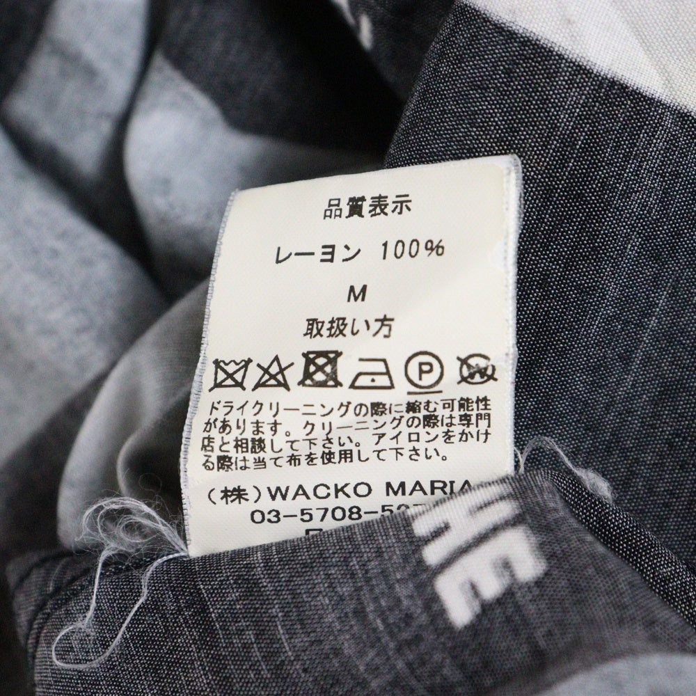 WACKO MARIA(ワコマリア) BOB MARLEY HAWAIIAN SHIRT ボブマーリー ハワイアンシャツ ブラック