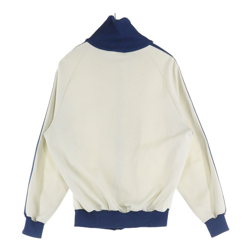 VINTAGE(ヴィンテージ) 80s adidas デサントタグ トラックジャケット ハイネック ホワイト/ブルー