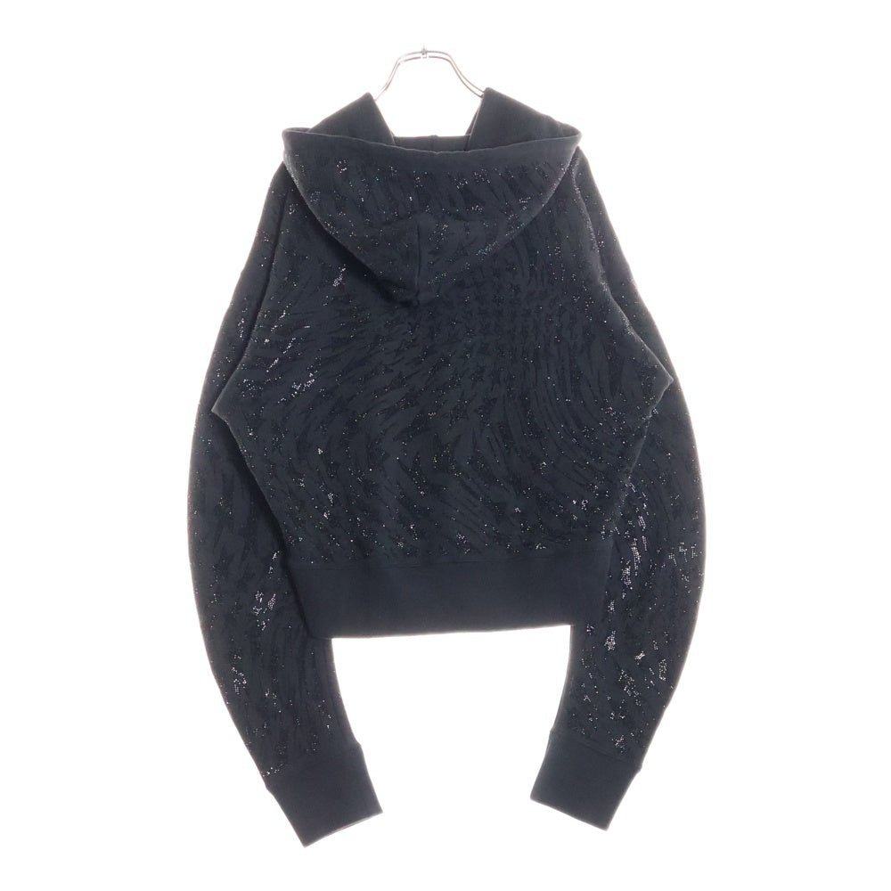 MUGLER(ミュグレー) ×H&M ラインストーン パーカー フーディー ブラック