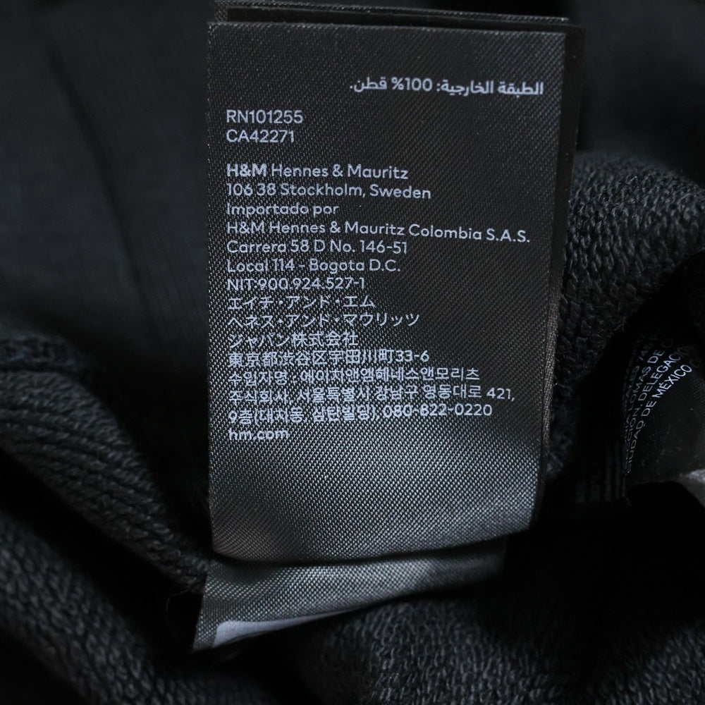 MUGLER(ミュグレー) ×H&M ラインストーン パーカー フーディー ブラック