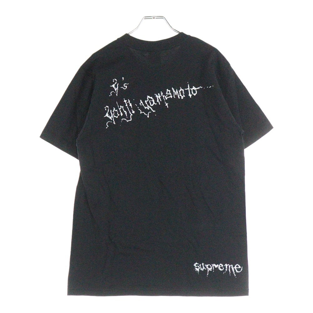 SUPREME(シュプリーム) 25AW ×Y's by Yohji Yamamoto Front Printed Tee ヨウジヤマモト フロントプリント 半袖tシャツ カットソー ブラック