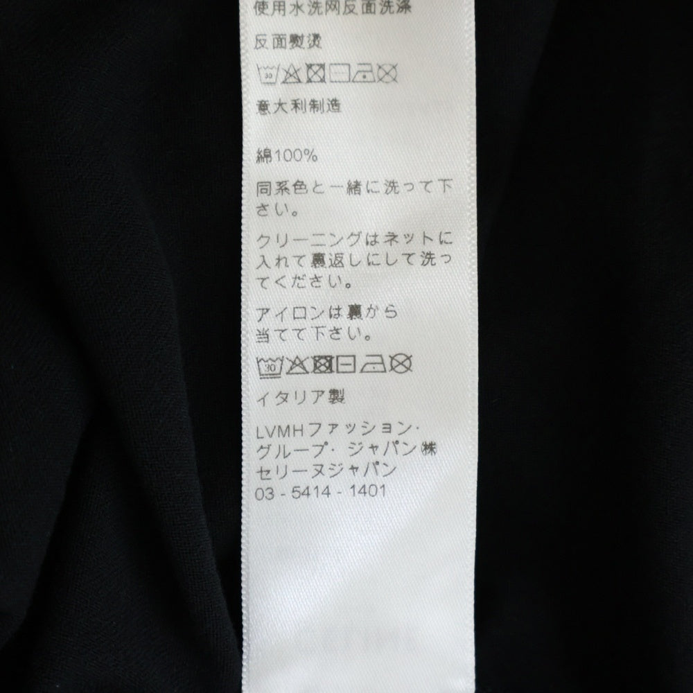 CELINE(セリーヌ) 21AW Loose T-Shirt With Studs スタッズロゴルーズ半袖Tシャツ カットソー 2X800501F ブラック