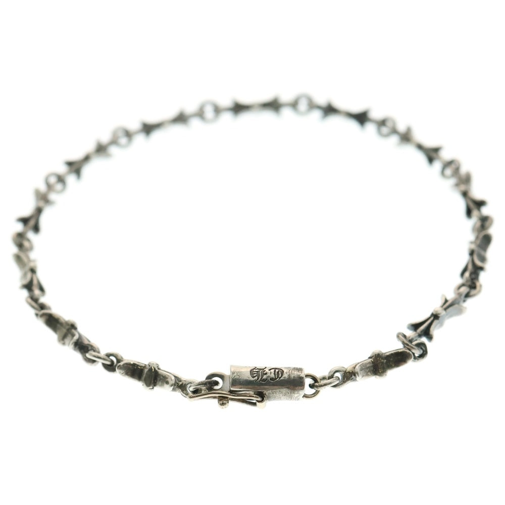CHROME HEARTS(クロムハーツ) CHN TNY E BAR タイニーEバークロス ブレスレット シルバー