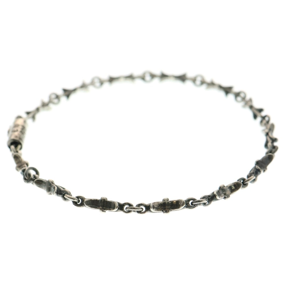 CHROME HEARTS(クロムハーツ) CHN TNY E BAR タイニーEバークロス ブレスレット シルバー