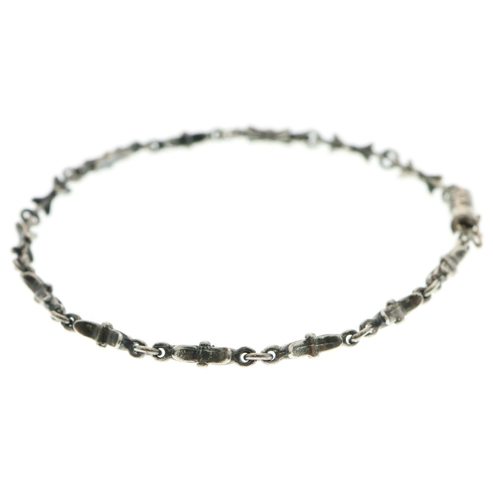 CHROME HEARTS(クロムハーツ) CHN TNY E BAR タイニーEバークロス ブレスレット シルバー