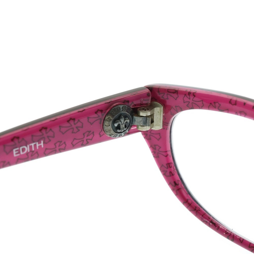 CHROME HEARTS(クロムハーツ) EDITH CHプラステンプル サングラス アイウェア 眼鏡 ブラック/ピンク
