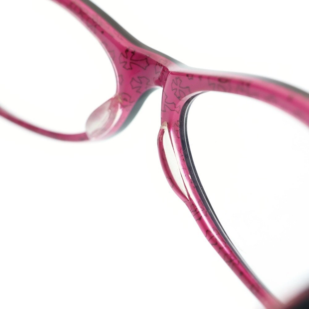 CHROME HEARTS(クロムハーツ) EDITH CHプラステンプル サングラス アイウェア 眼鏡 ブラック/ピンク