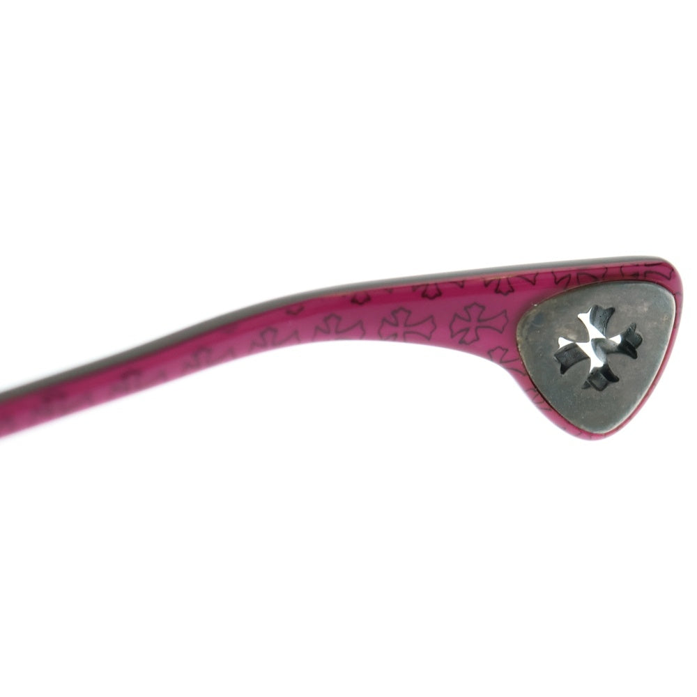 CHROME HEARTS(クロムハーツ) EDITH CHプラステンプル サングラス アイウェア 眼鏡 ブラック/ピンク