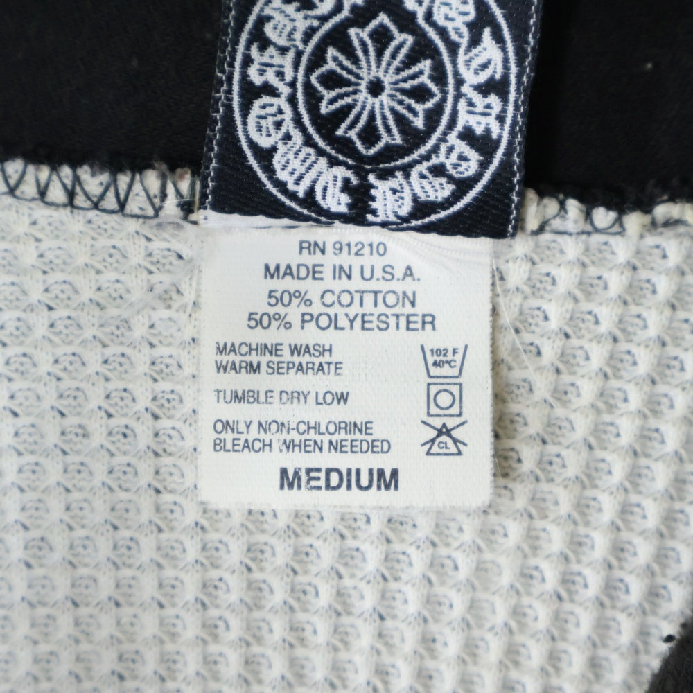 CHROME HEARTS(クロムハーツ) OLD FUCK YOU SWTSHRT HD オールド ファックユー ヴァインダガープリント 裏地サーマルスウェットプルオーバーパーカー ブラック