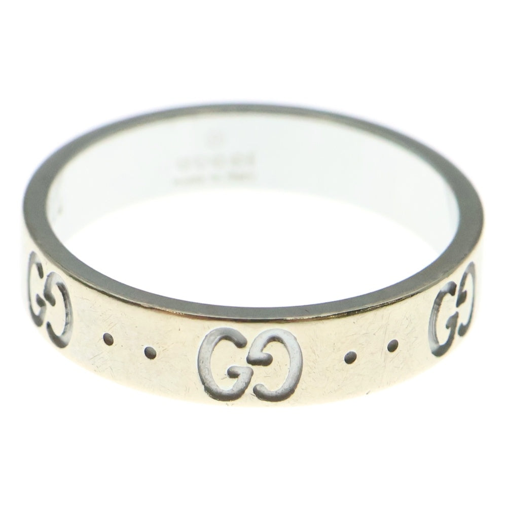 GUCCI(グッチ) 18KWG GGアイコンリング ホワイトゴールド
