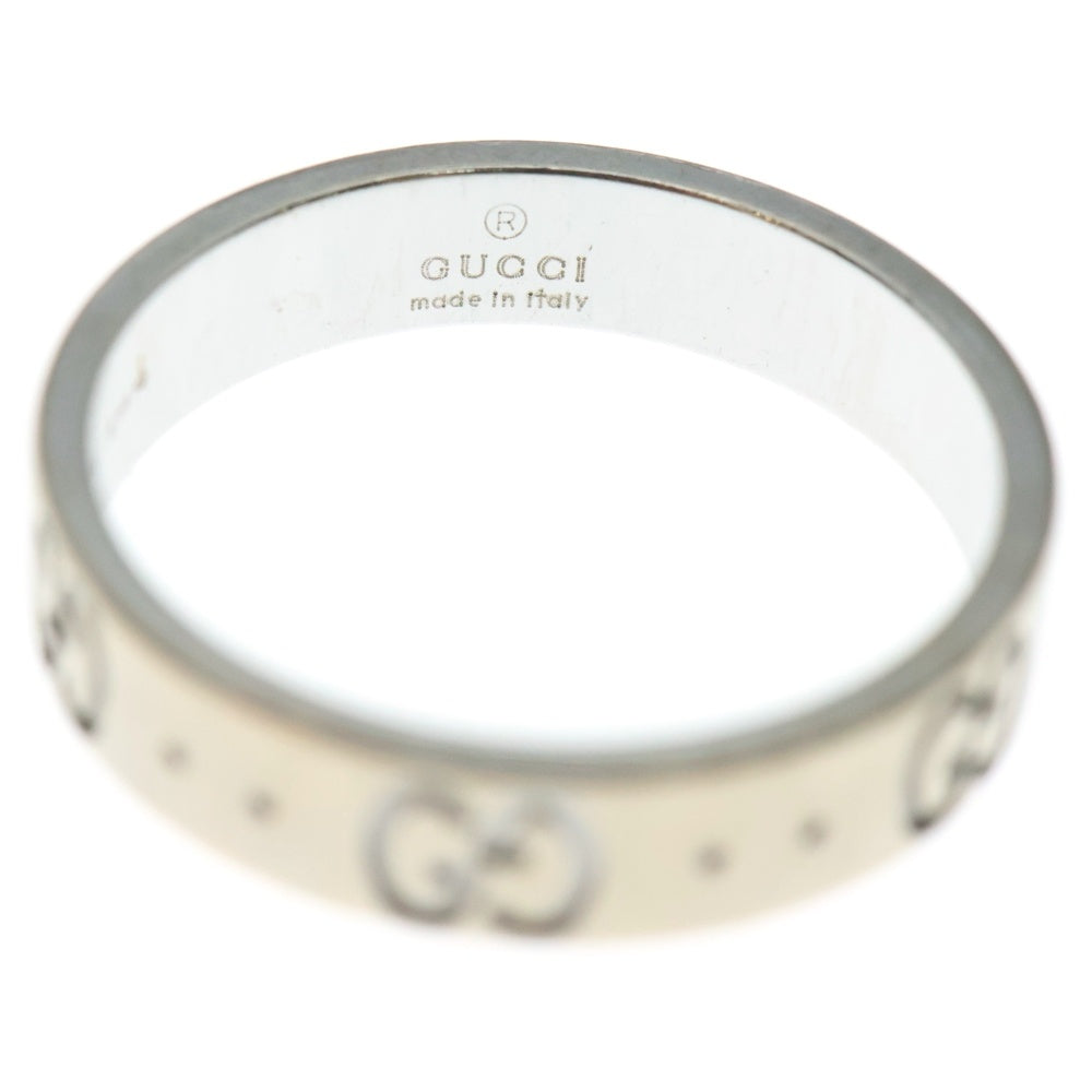 GUCCI(グッチ) 18KWG GGアイコンリング ホワイトゴールド