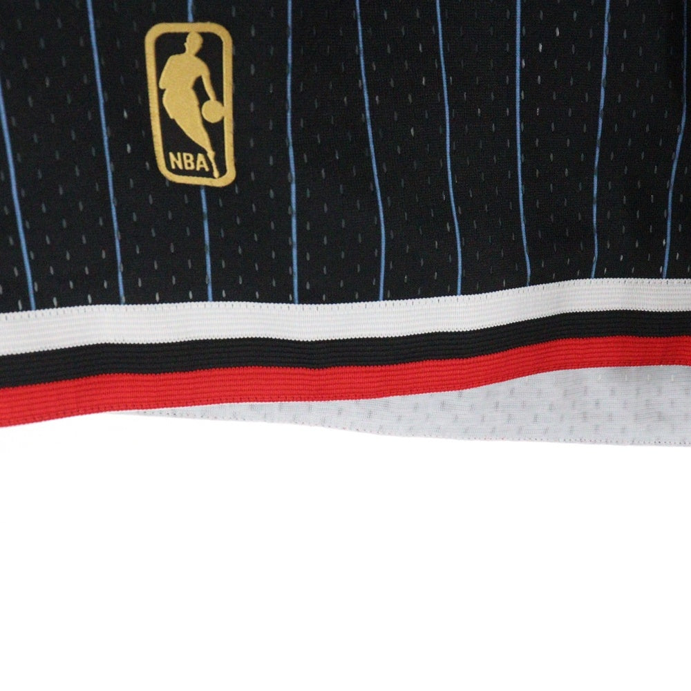 Mitchell&Ness(ミッチェル アンド ネス) CHICAGO BULLS 1995/96 Hardwood Classics Fadeaway Shorts シカゴブルズ ストライプショーツ ショートパンツ ブルー