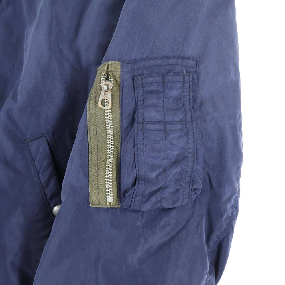 VISVIM(ヴィスヴィム) 24AW THORSON JKT MA-1 ウォッシュドナイロンフライトジャケット 0124405013001 ネイビー