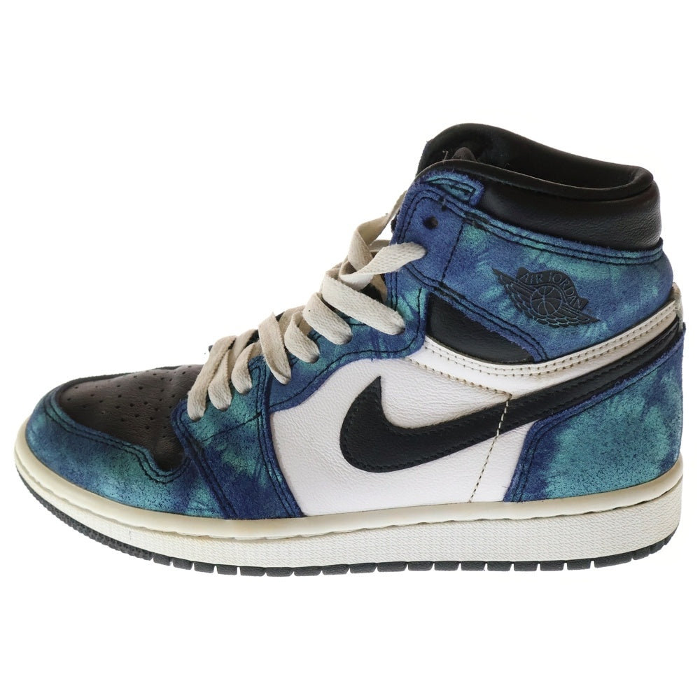 NIKE(ナイキ) WMNS AIR JORDAN 1 HIGH OG Tie-Dye CD0461-100 ウィメンズ エアジョーダン1 タイダイブルー ハイカットスニーカー シューズ US6/23.0cm ブルー