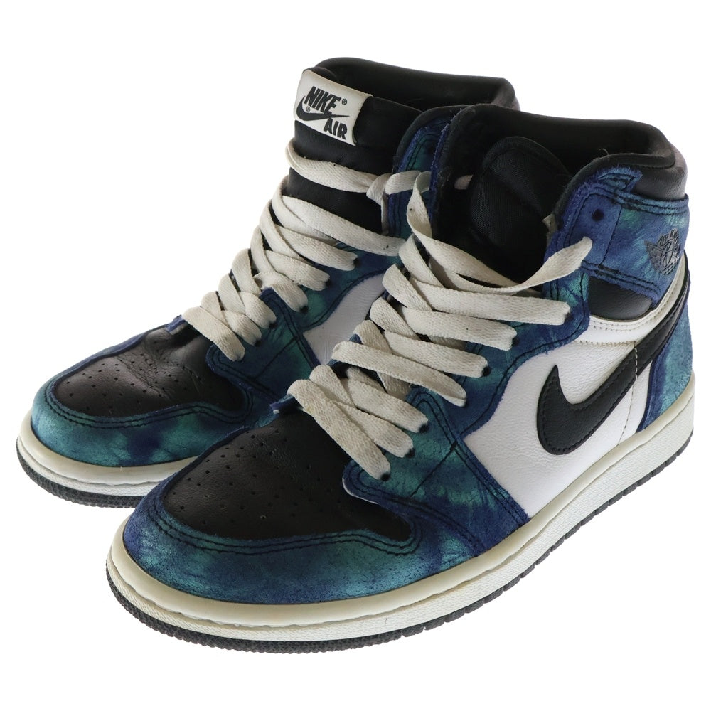 NIKE(ナイキ) WMNS AIR JORDAN 1 HIGH OG Tie-Dye CD0461-100 ウィメンズ エアジョーダン1 タイダイブルー ハイカットスニーカー シューズ US6/23.0cm ブルー