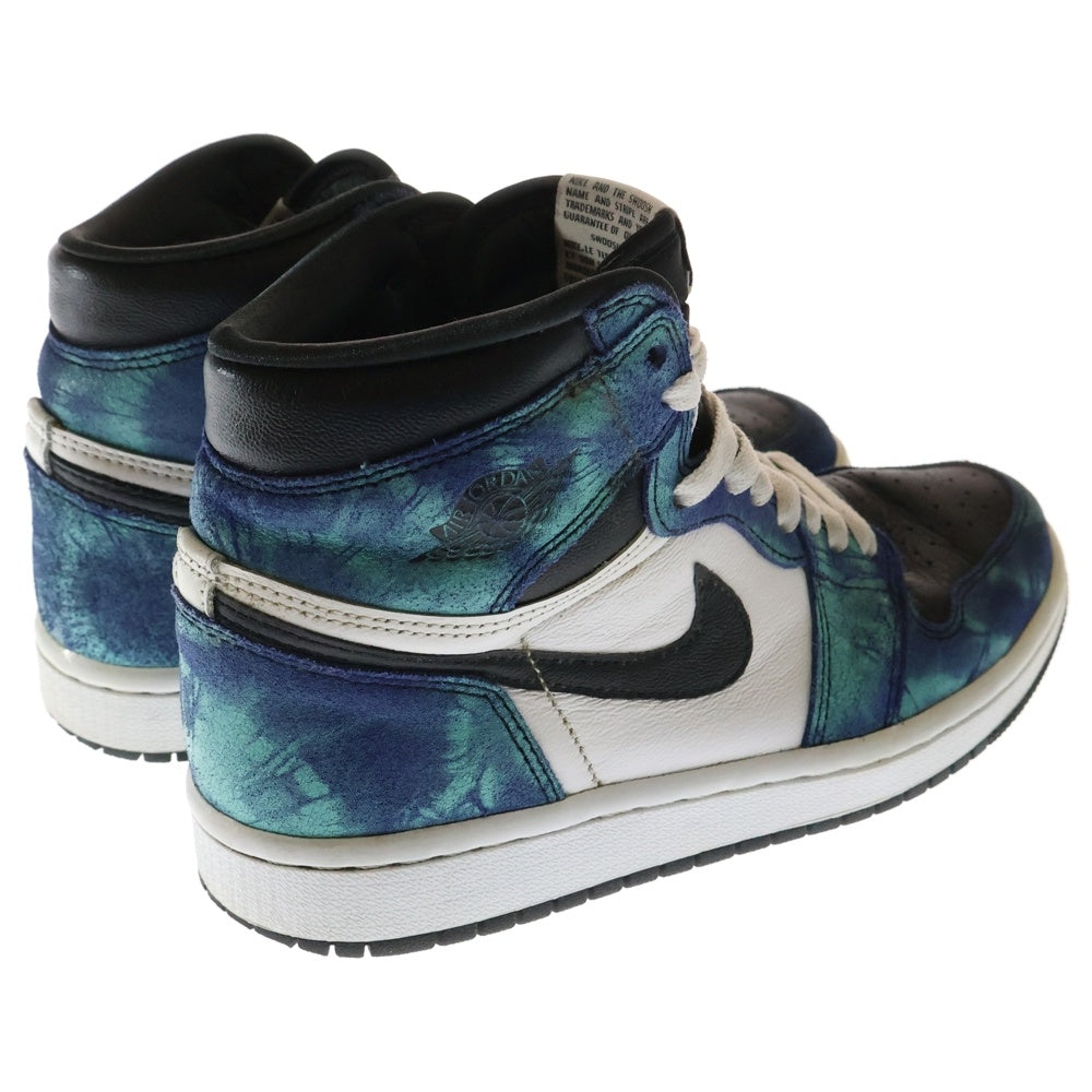 NIKE(ナイキ) WMNS AIR JORDAN 1 HIGH OG Tie-Dye CD0461-100 ウィメンズ エアジョーダン1 タイダイブルー ハイカットスニーカー シューズ US6/23.0cm ブルー