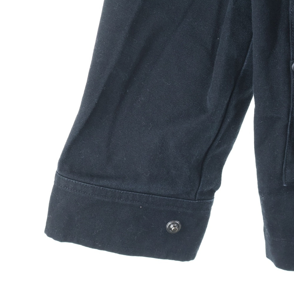 Y-3(ワイスリー) 24SS LS PKT SHIRT コットンポケットオーバーサイズ長袖シャツ IR6248 ブラック