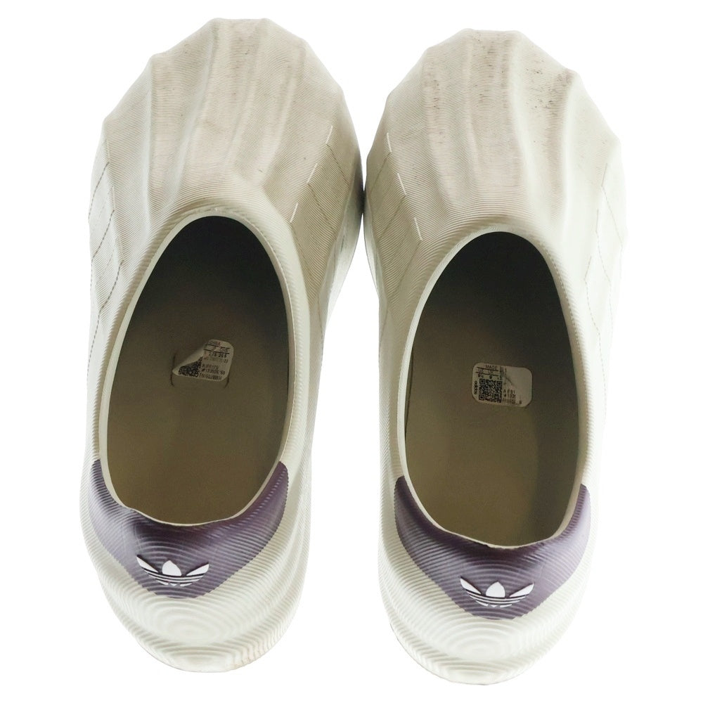 adidas(アディダス) ADIFOM SST GRAY ONE NIGHT INDIGO CIOUD WHITE IF6179 アディフォーム 厚底ラバーサンダル グレー/ベージュ US9.5/27.5cm
