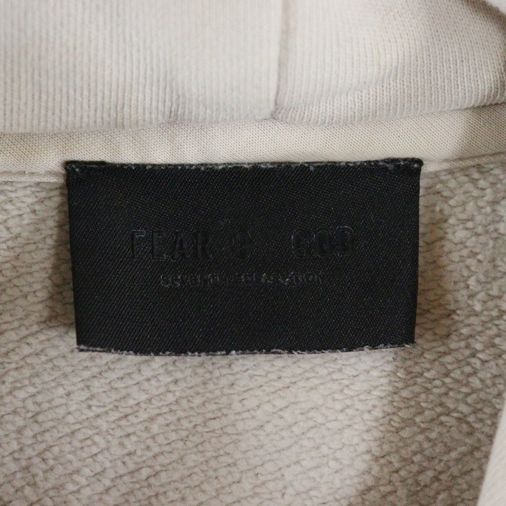 FEAR OF GOD(フィアオブゴッド) 7TH COLLECTION ヴィンテージ パリスカイ FGフロッキーロゴプルオーバーパーカー FG50-014 ベージュ