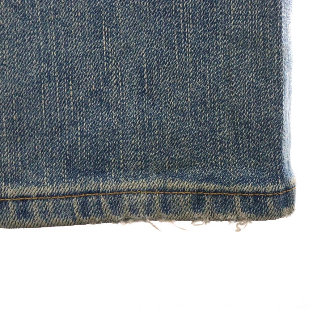 SAINT LAURENT PARIS(サンローランパリ) 15SS デストロイ加工クラッシュスキニーデニムパンツ 376911 Y837H インディゴブルー