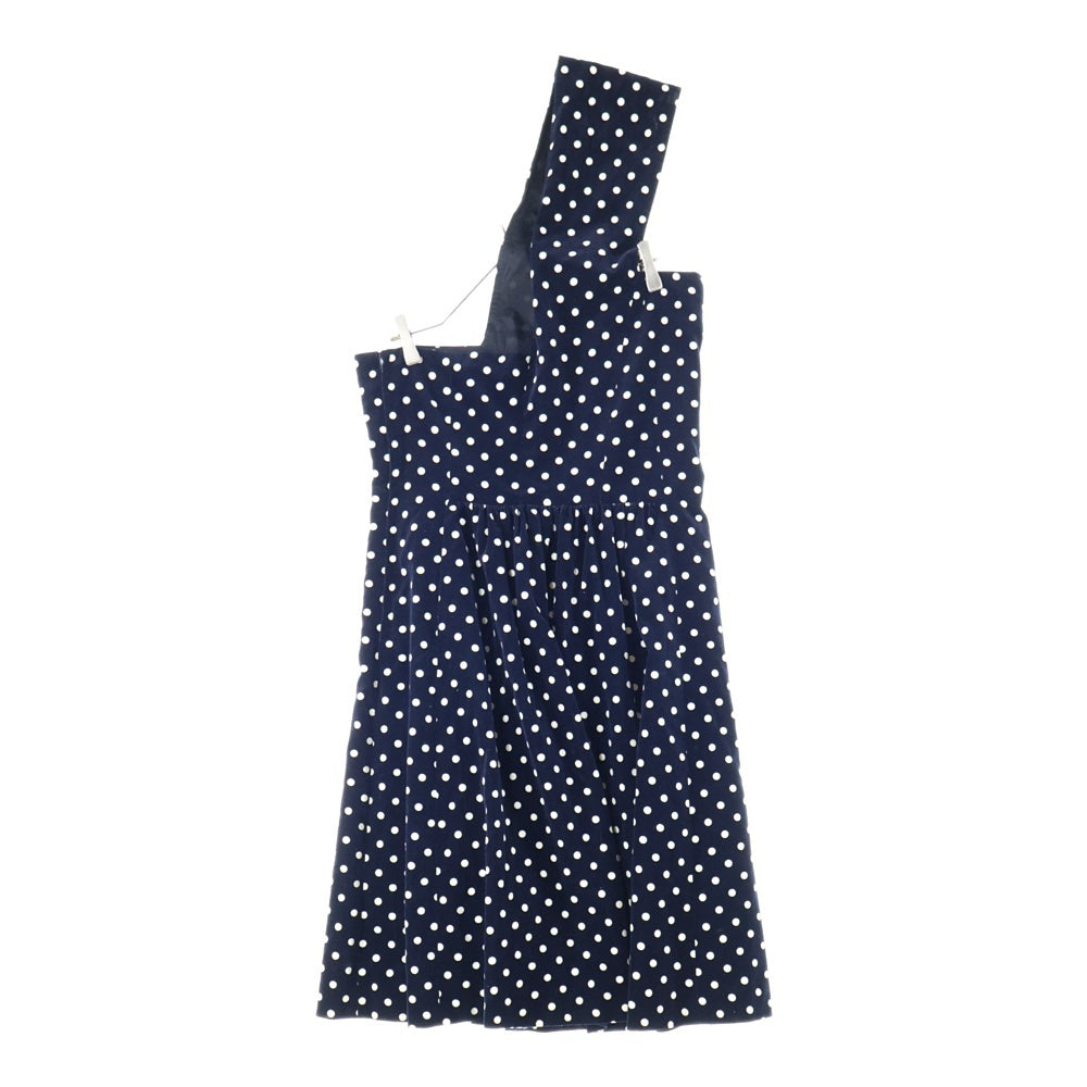 COMME des GARCONS(コムデギャルソン) Rayon Dress RM-O022 レーヨンワンピース 水玉模様 長袖 ブラック/ホワイト レディース