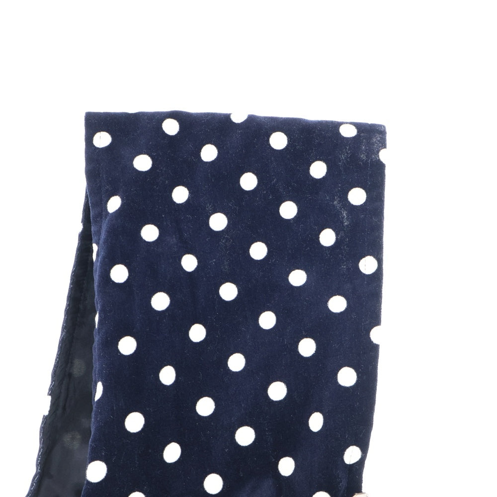 COMME des GARCONS(コムデギャルソン) Rayon Dress RM-O022 レーヨンワンピース 水玉模様 長袖 ブラック/ホワイト レディース