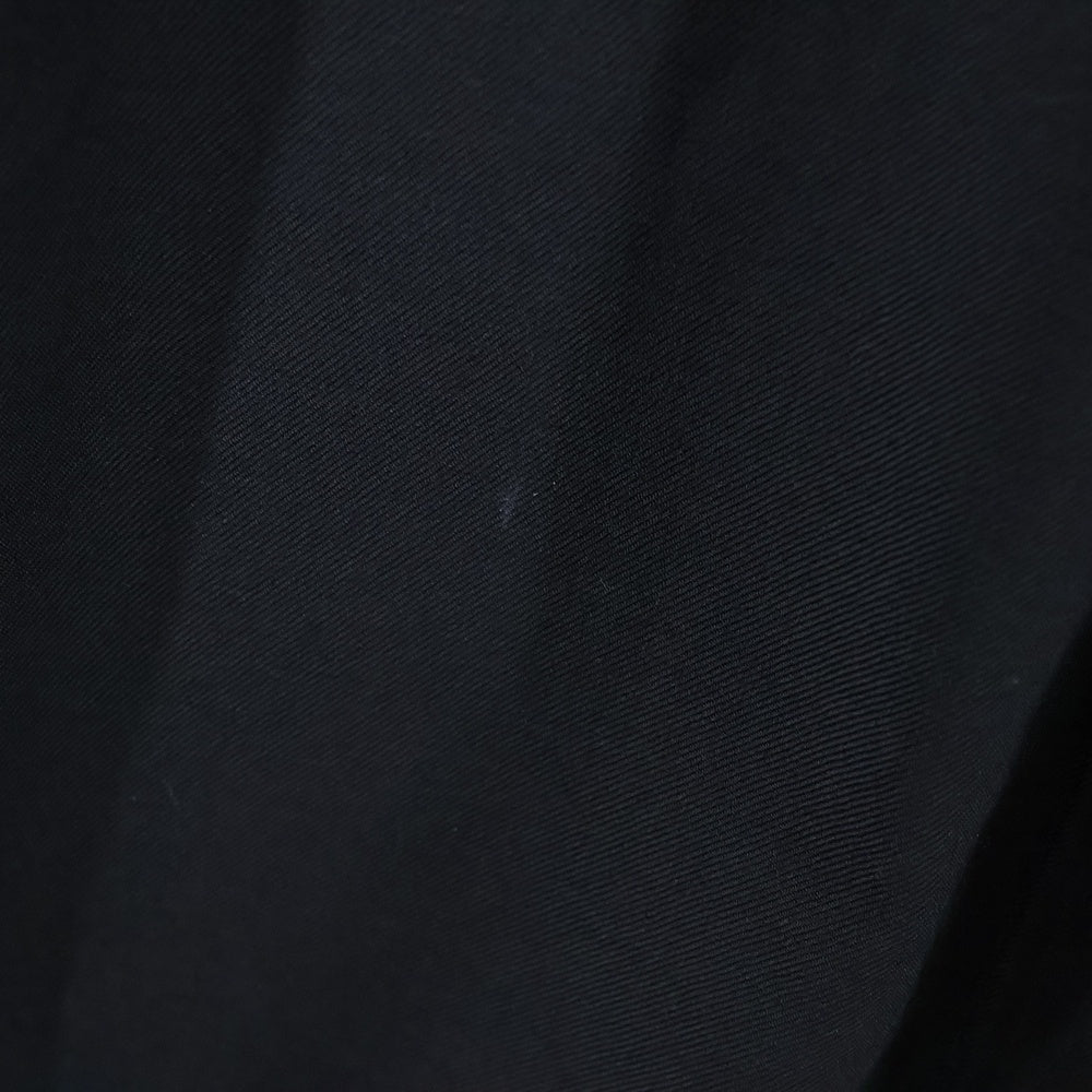 LIMI feu(リミフゥ) Gizzard Shirt Dress LB-B12-001 ギャザーシャツ 長袖ワンピース ブラック レディース