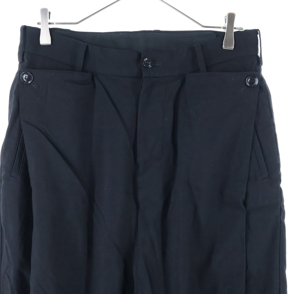 Y's(ワイズ) Wide Slacks Pants YI-P40-130 ワイドスラックス パンツ ブラック