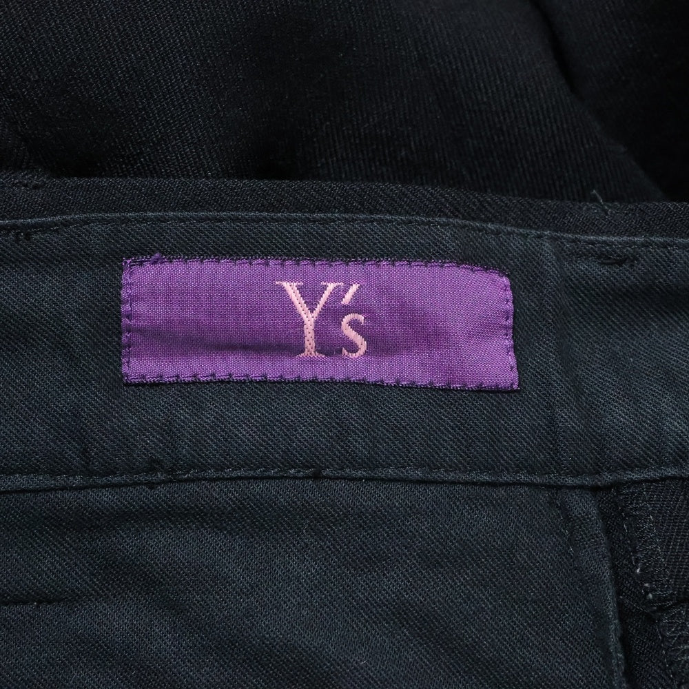 Y's(ワイズ) Wide Slacks Pants YI-P40-130 ワイドスラックス パンツ ブラック