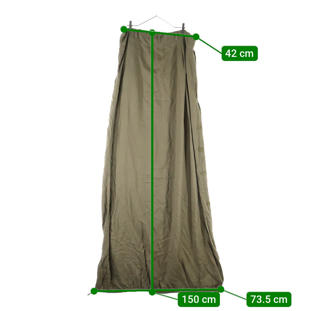 Y's(ワイズ) Rayon Long Skirt YE-S02-206 レーヨン ロングスカート ブラック レディース