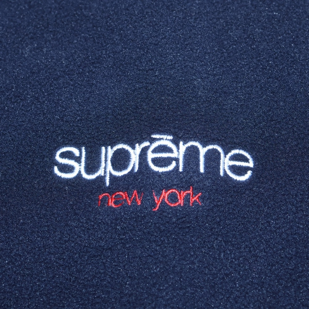 SUPREME(シュプリーム) 16AW Polartec Fleece Neck Gaiter クラシックロゴ ポーラテック フリースネックウォーマー ネイビー