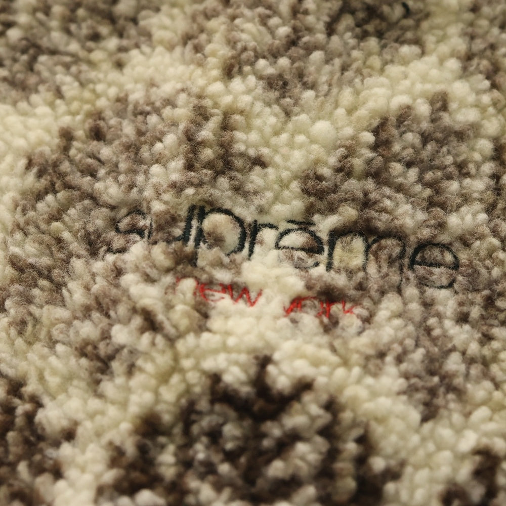 SUPREME(シュプリーム) 18AW Snowflake Neck Gaiter 総柄フリース ネックウォーマー ブラウン