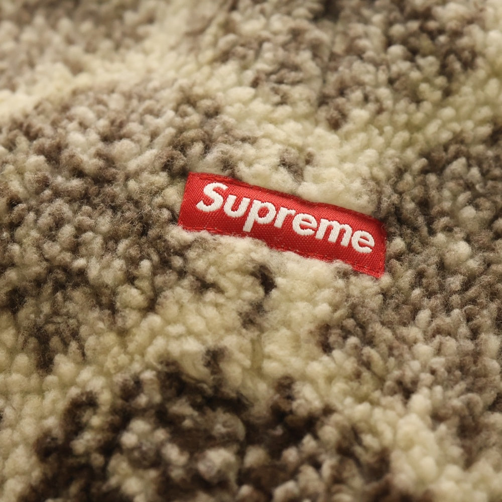 SUPREME(シュプリーム) 18AW Snowflake Neck Gaiter 総柄フリース ネックウォーマー ブラウン