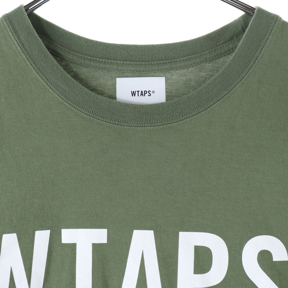 WTAPS(ダブルタップス) 21SS GPS SS TEE 211PCDT-ST05S 両面ロゴプリント 半袖Tシャツ カットソー カーキ